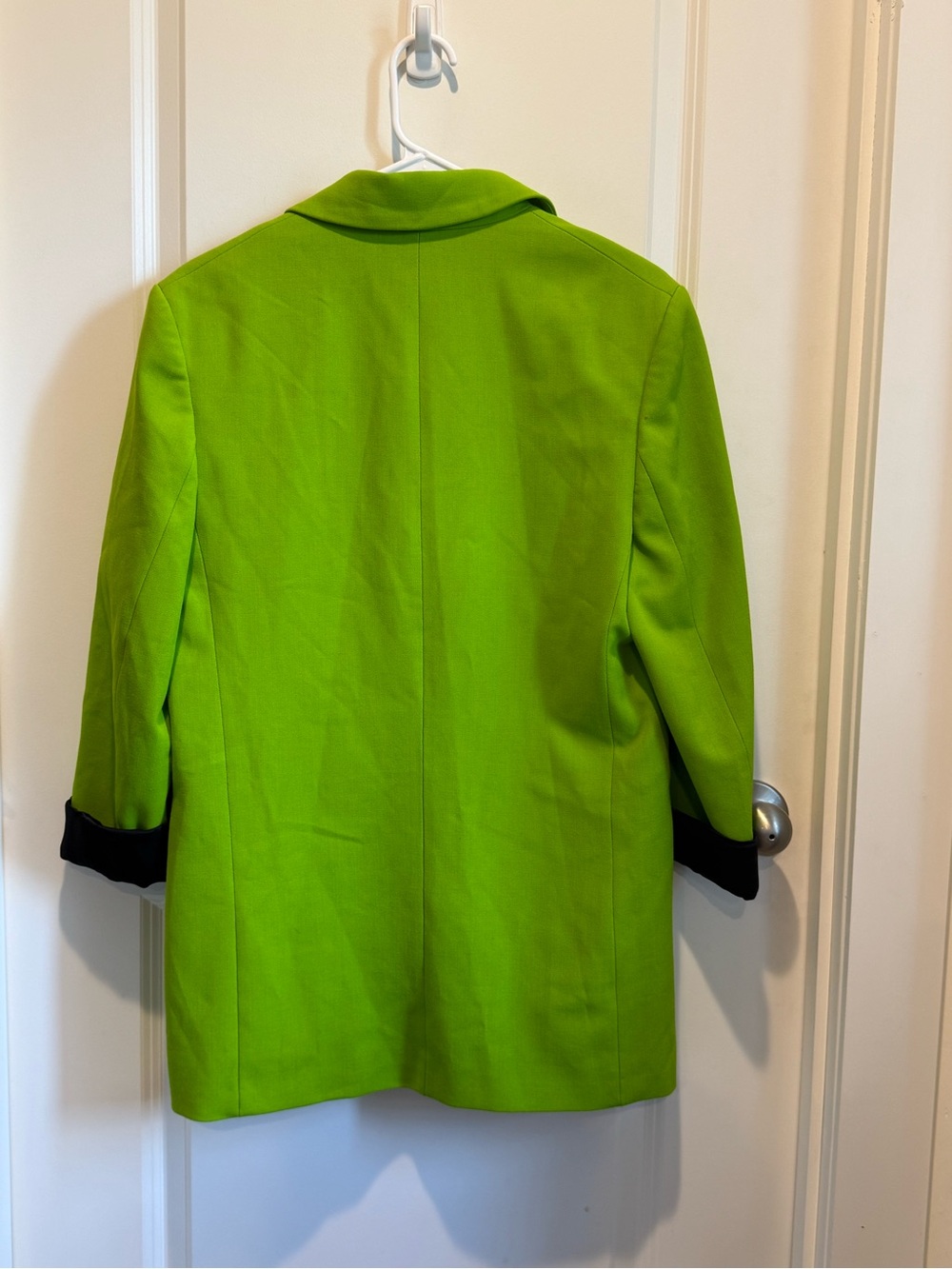 Zara Lime Green Longline One Button Blazer Jacket Size Small - Picture 4 of 4
